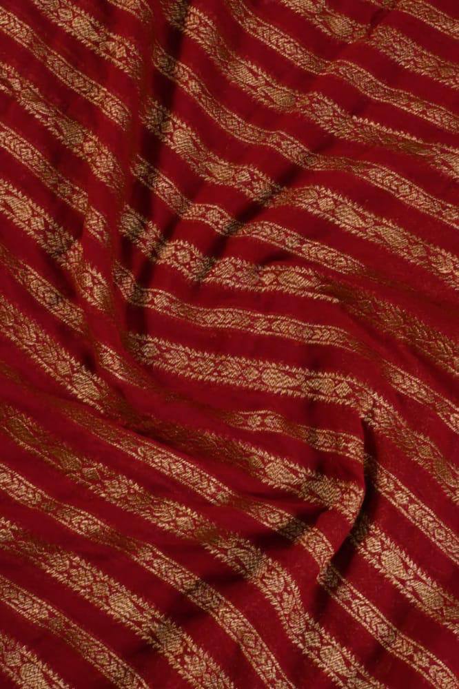 Pure Soft Khadi Georgette Silk Saree with Rich Zari Weaving