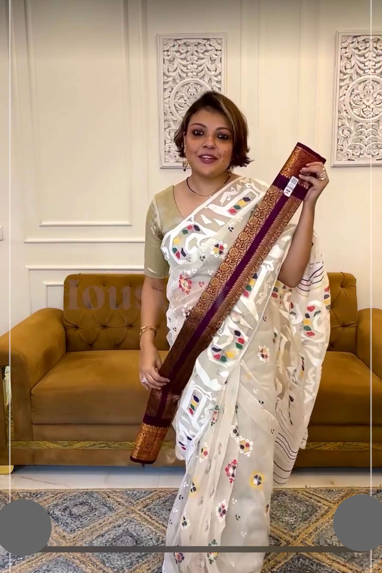 Purple Silk Saree