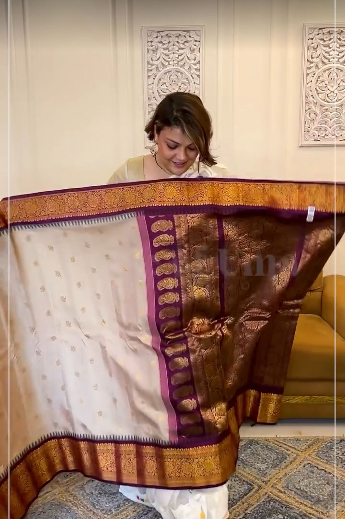 Purple Silk Saree