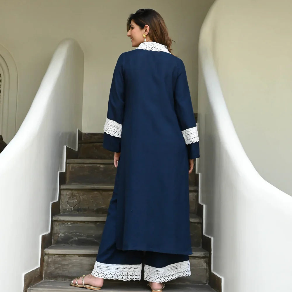 Beautiful Navy-Blue Co-Ord Set