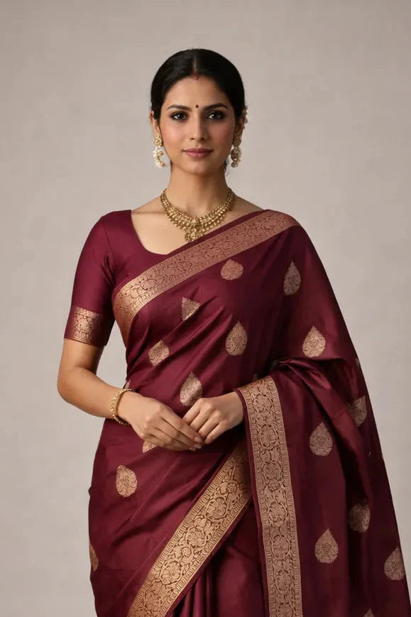 RED DATES SAREE
