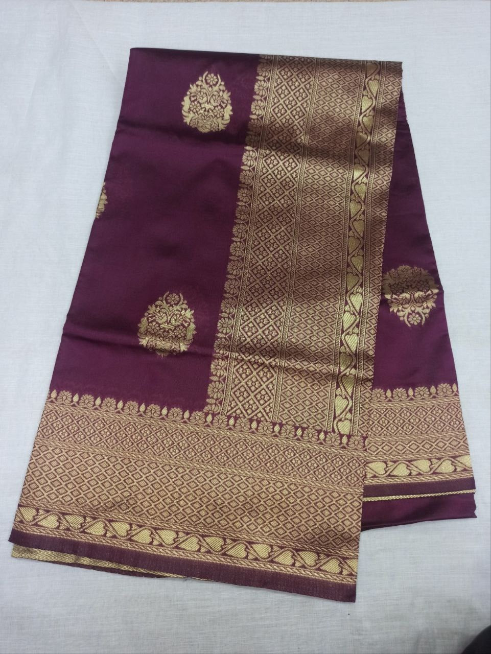 Soft Lichi Silk Saree with All-Over Jacquard Work & Matching Blouse – Elegant Traditional Wear