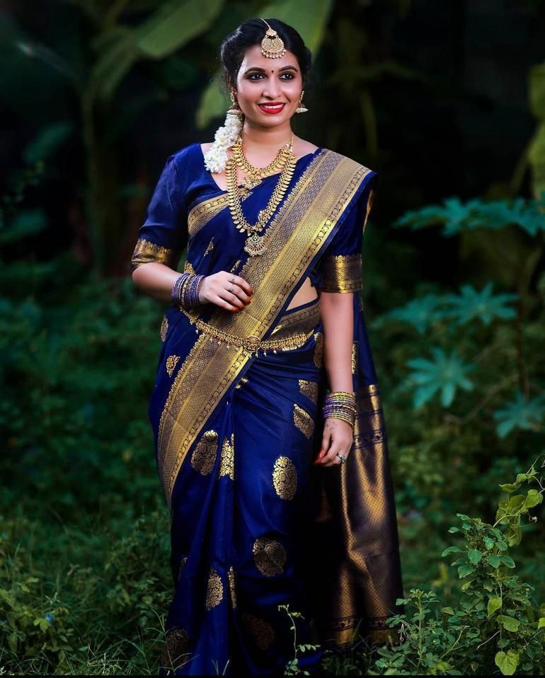 Soft Lichi Silk Saree with All-Over Jacquard Work & Matching Blouse – Elegant Traditional Wear