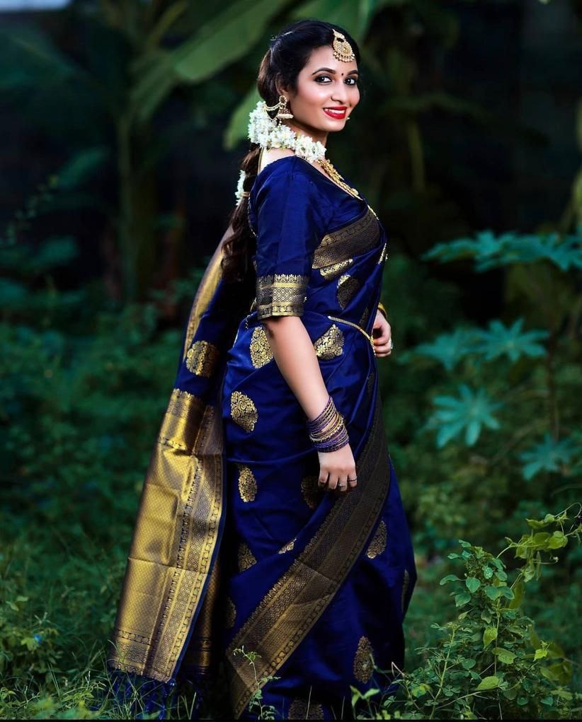 Soft Lichi Silk Saree with All-Over Jacquard Work & Matching Blouse – Elegant Traditional Wear
