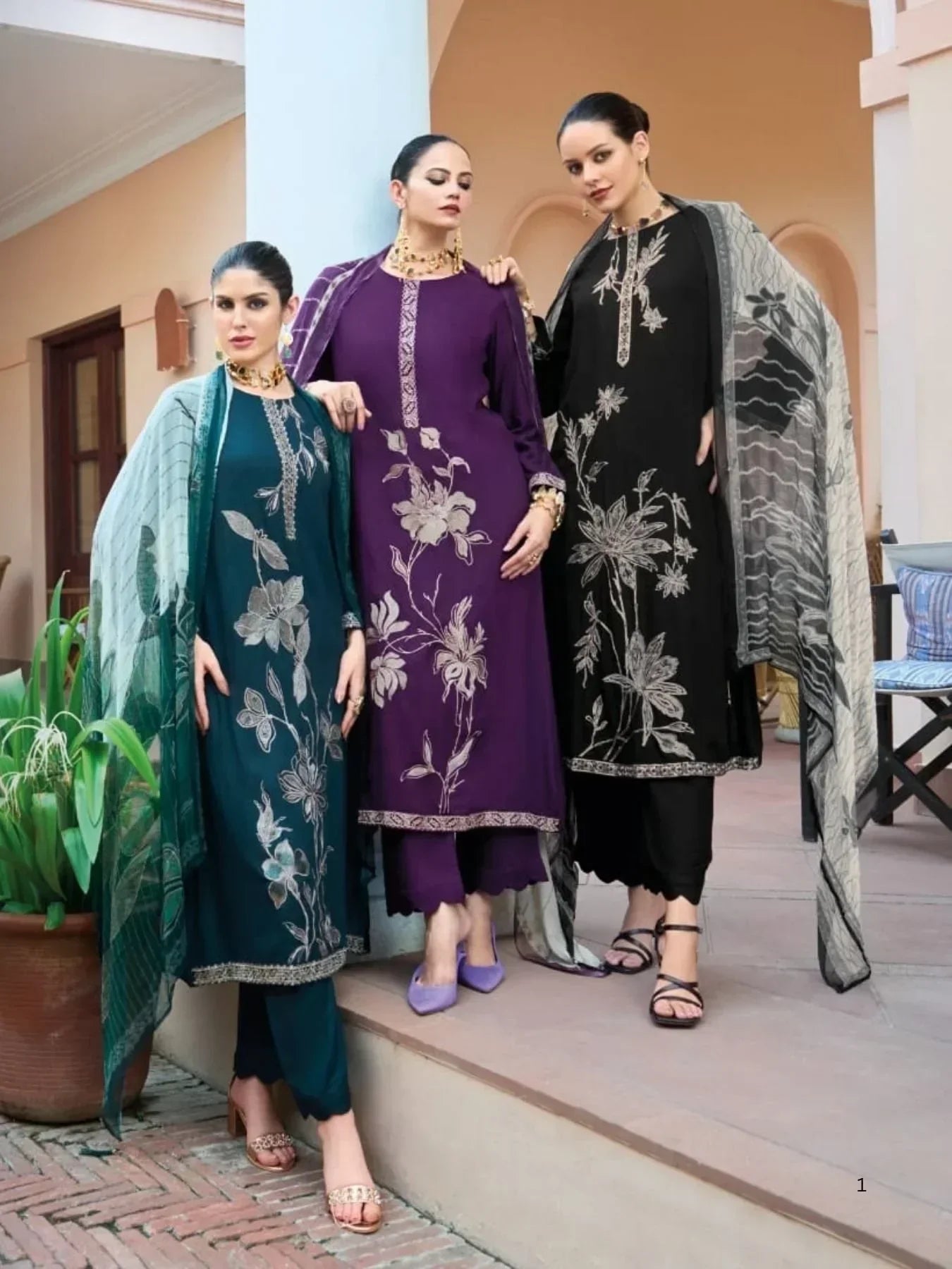 Siddhi Sagar SAANVI Collection Elegant Winter Wear Suit Set With Digital Print Dupatta