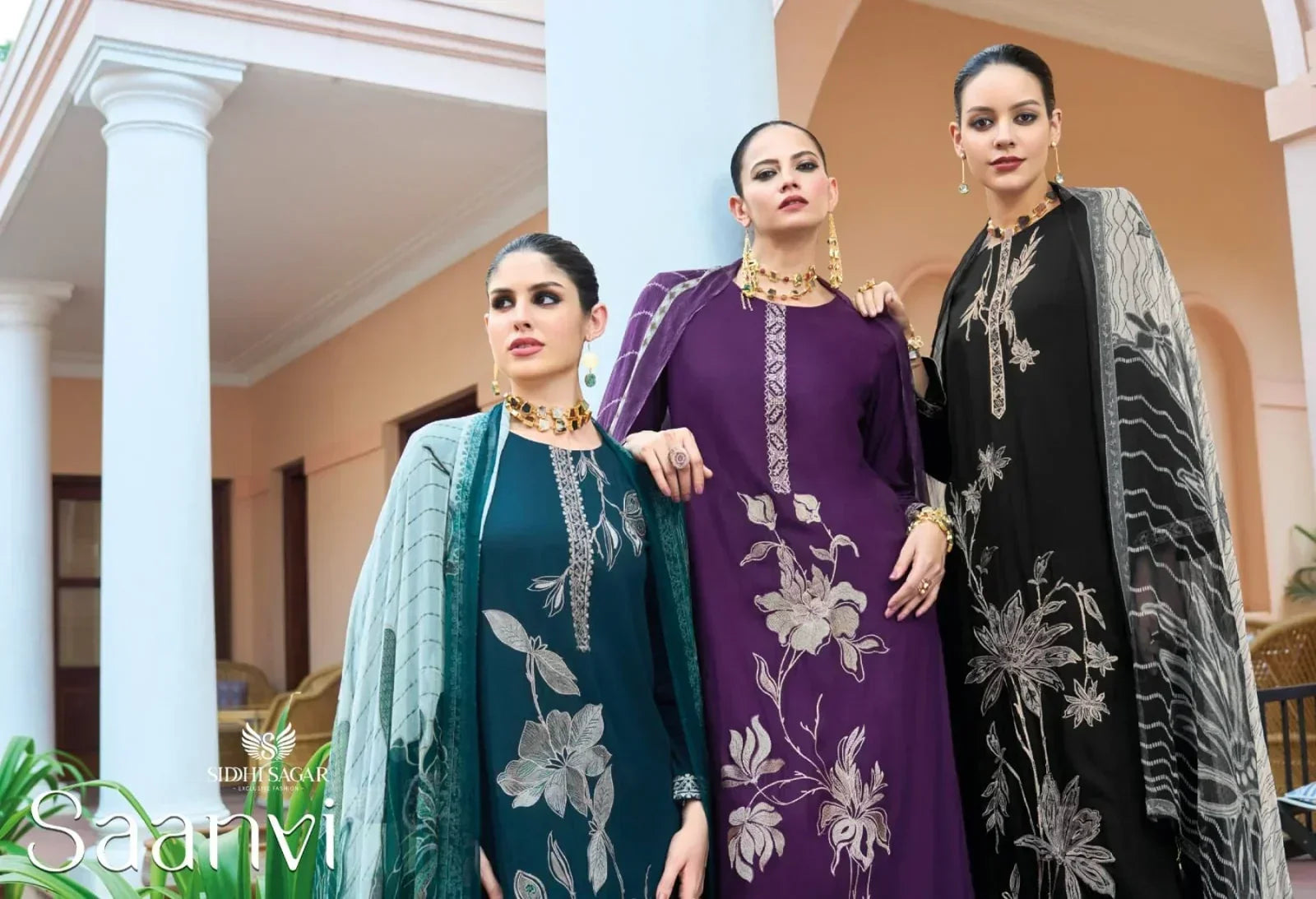 Siddhi Sagar SAANVI Collection Elegant Winter Wear Suit Set With Digital Print Dupatta