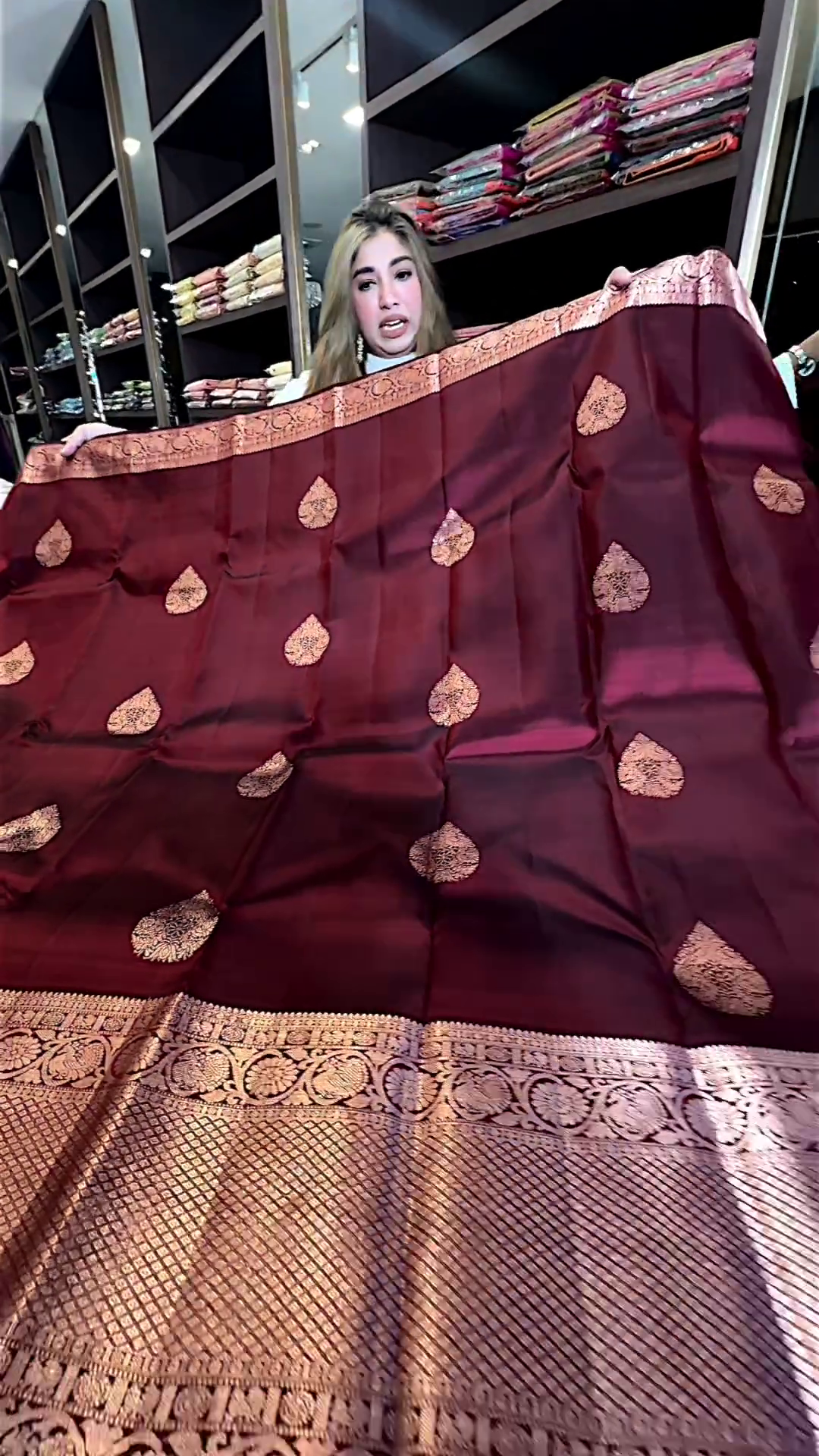 RED DATES SAREE